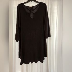 Blossom black dress XL